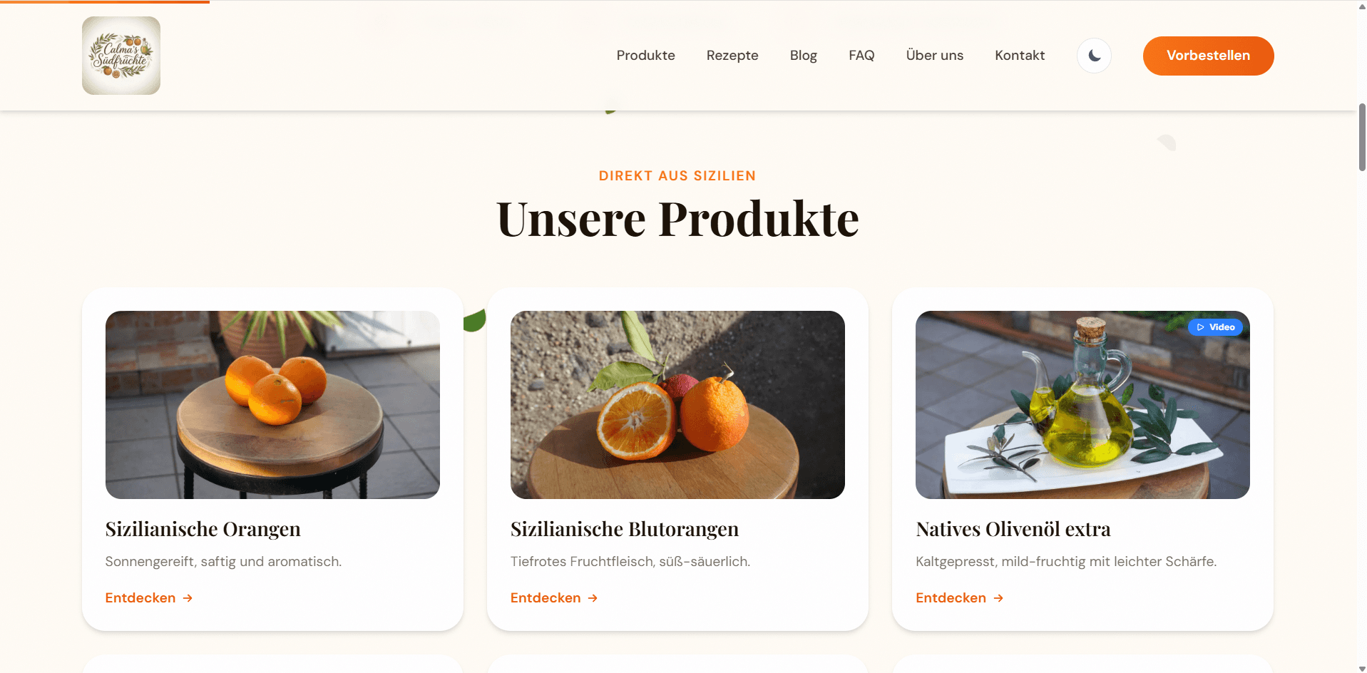 Website, Bestellsystem & CRM mit KI